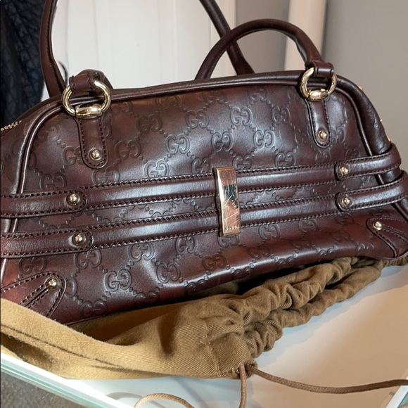 Vintage Authentic Gucci horse-bit wave handbag - Picture 3 of 6